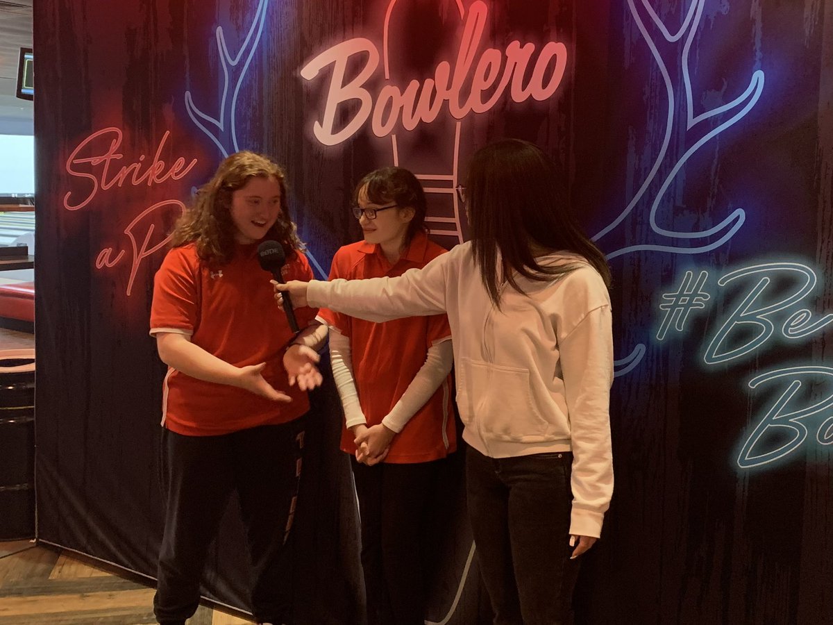 CHSPrincipal_'s tweet photo. The CHS ThunderVision Crew under the Direction of Broadcast Journalism teachers @afertmann and @nidnarg1 traveled to Bowlero in Sayville to cover the Unified Bowling Match! @ConnetquotCSD @AP_CHS_ @MelorePete @Mr_bdolan https://t.co/NfsSYZQrt3