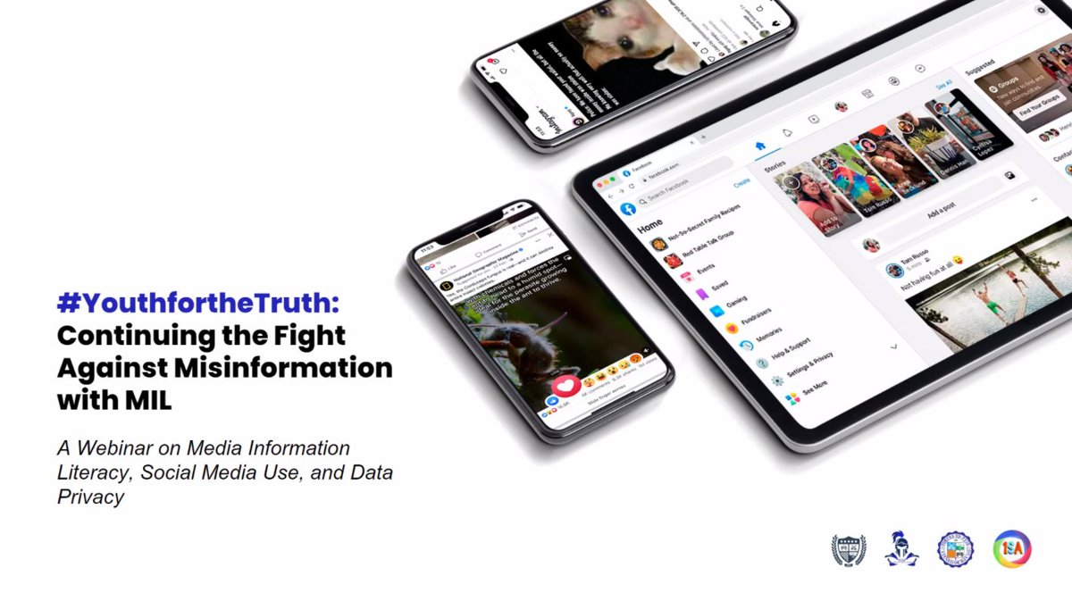NOW HAPPENING| #YouthfortheTruth: A Webinar on Media Information Literacy, Social Media Use, and Data Privacy to first-year students via Zoom.