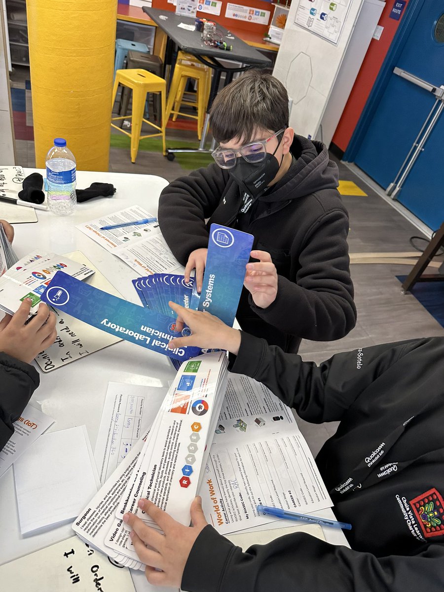 CV_InnovationSt's tweet photo. Students from CVLCC discovering careers through World of Work. Here they match their personal RIASEC codes to careers that  peak their interest and compliment their strengths. 

#worldofwork #RIASEC #thinkabit #islearns https://t.co/MPgUHZhhjM