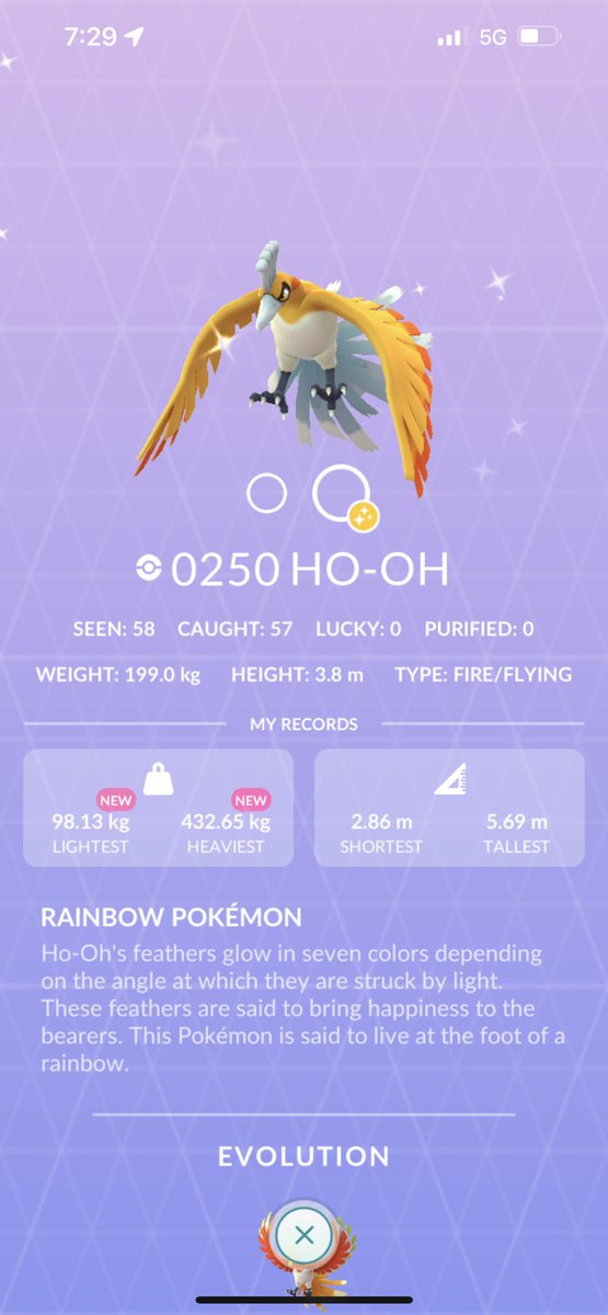 BubbabaccaBro's tweet photo. After 58 raidsโฆ I FINALLY GOT #SHINY HO-OH!!!
#Pokemon #PokemonGo #HoOhRaid #HoOh #ShinyCheck https://t.co/u79fTMfuIT