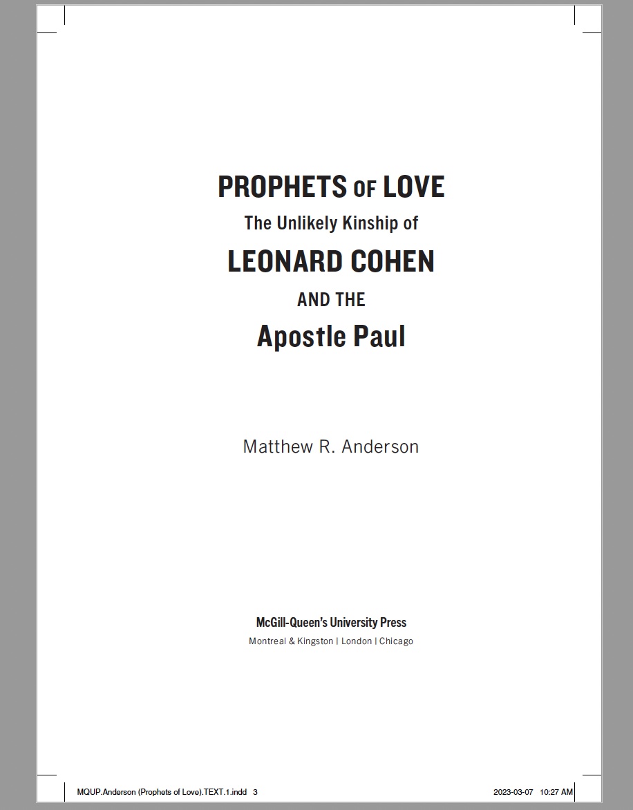 There's no day like PROOFS day! 🥂🍾

#LeonardCohen #Paul #PaulineStudies #PaulWithinJudaism #BiblicalStudies #CanLit #CanadianLiterature #proofs #Montreal #McGill