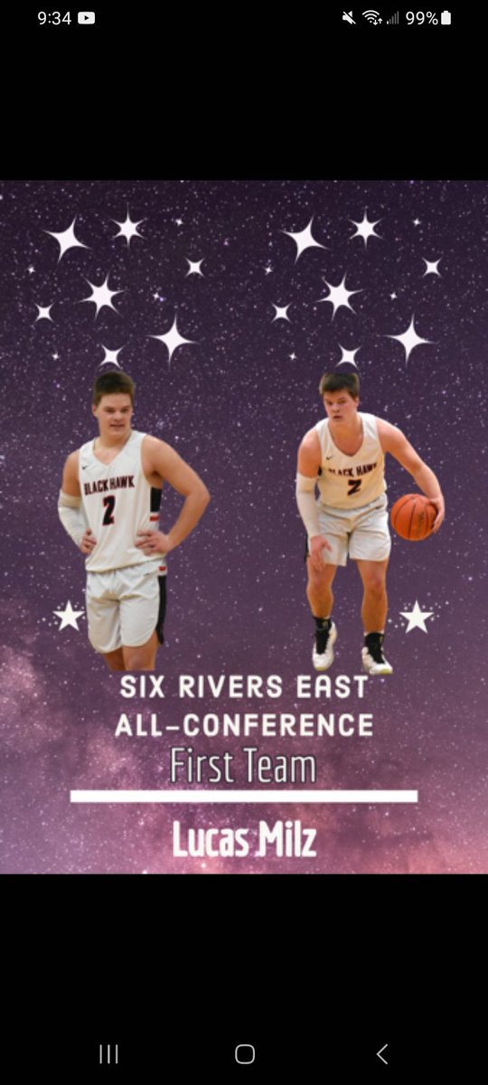 MilzLucas's tweet photo. Excited to receive Six Rivers East First Team All Conference recognition!🏀 https://t.co/SkryHJbXO8
