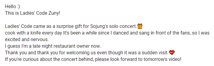 LC_Sinformation's tweet photo. 230308 Zuny's Youtube Community

@LC__zuny @LC__Ashley @LC__Sojung #LADIESCODE #레이디스코드 #ZUNY #주니 #KIMJOOMI #김주미 #ASHLEY #애슐리 #CHOIBITNA #최빛나 #SOJUNG #소정 #LEESOJUNG #이소정 #10YearsWithLadiesCode #10YearsLavingYou https://t.co/6WuKXcoA1g