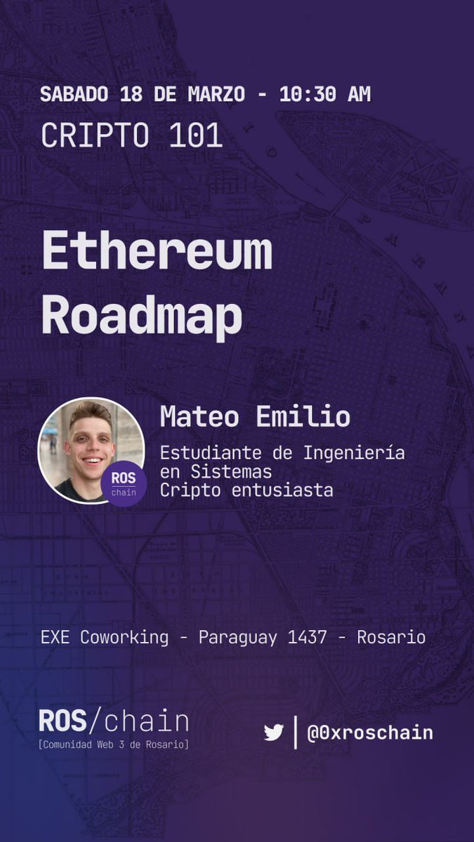 cryptochica_arg's tweet photo. 10:00 Arranca por la derecha el genio de @lain_calvo para hablarnos de #EthereumPoS
10.30 @MateoEmilio1 va a contarnos sobre lo se viene en #Ethereum https://t.co/VhUW8ojoCI