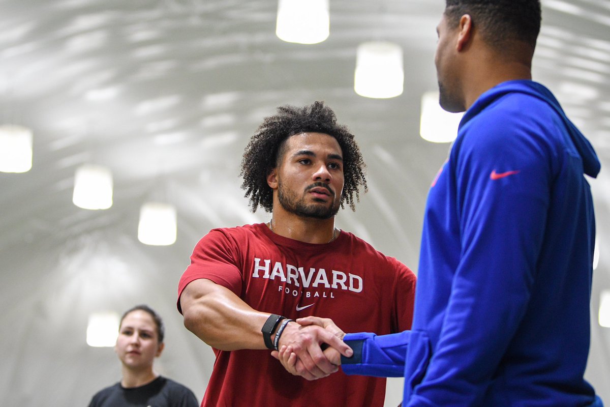 HarvardFootball's tweet photo. Pro Day 2023. 

#OneCrimson https://t.co/T3pcRFD5bd