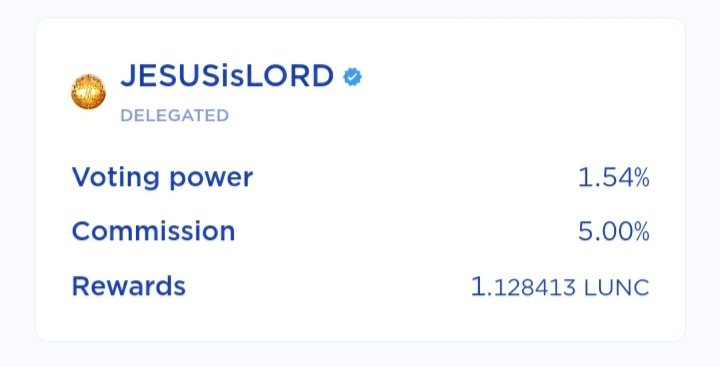 ForTheCross_CH's tweet photo. Wow we made 1.5% voting power on my validator JESUSisLORD! That's great thank you everyone who staked, and supported! The next major milestone is 2% voting power. At that point I will be upgraded from the Advanced Plan to the Enterprise Plan with Allnodes, which will provide even better uptime, security and decentralisation for my validator. 

There will also be an option for auto-compounding your stake through the Allnodes portfolio page, which increases your annual percentage yield (APY) by compounding interest (I'll update about that later). This enterprise plan will support us forward into the future no matter how big my validator grows. 

It is good to be a Christian validator in LUNC, and to believe in Jesus Christ and what He reveals, and to do His will in our lives. I know God is leading me in this and I do my best everyday to do as He guides me, with the validator, and everything in my life. I will continue to work towards achieving my Validator Roadmap https://t.co/5ZlmOyz4dL and all the Lord leads me.

Thank you for being a part of this my brothers and sisters in Christ, and for your prayers, and to all who have supported. We have made great progress so far. God bless you. Christopher.