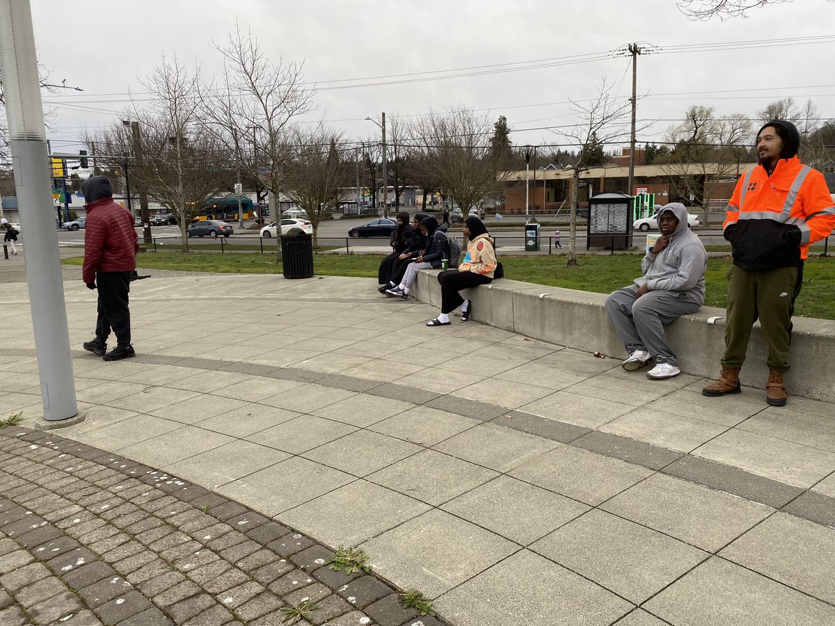 FN_JConyers's tweet photo. Hey JJ here at our first CEPTED Activation, at Rainier & Henderson. We have gathered in a circle, led by Ryan to make sure we’re prepared for this Activation. Once we’re ready we’ll be walking around until 6pm. #SetTheRecordStraight #CEPTEDActivation #RainierBeach #RBAC https://t.co/zWD7cNVMea