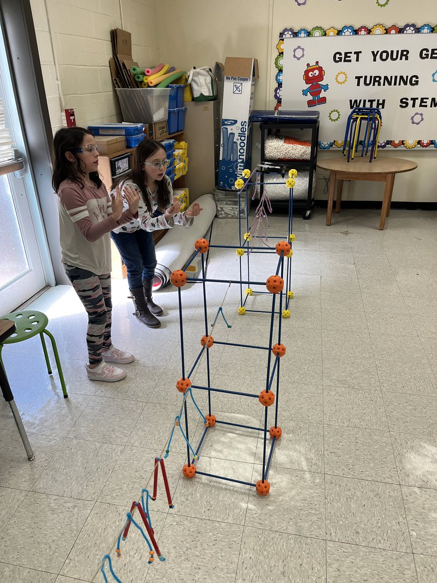 kcollazo's tweet photo. Recently Scott @Drone_Legends shared an article about drones helping robots secure reflective tape to power lines to save migrating birds. #GLIDE girls learned about it &amp; had to engineer a way for their #Drone to do the same thing!🦅 #STEM #STEMeducation https://t.co/E4TOZbquGB