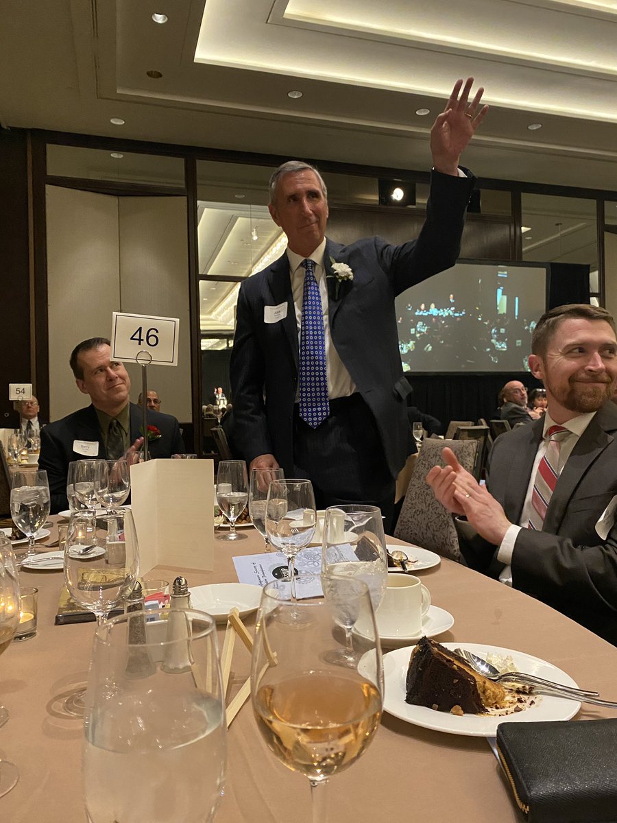 pgh2o's tweet photo. We’re here at the 139th Annual ESWP Awards Banquet accepting the Project of the Year Award in the Water and Wastewater Category for our M-29 Outfall Improvements project! https://t.co/uiDcCVfTK6