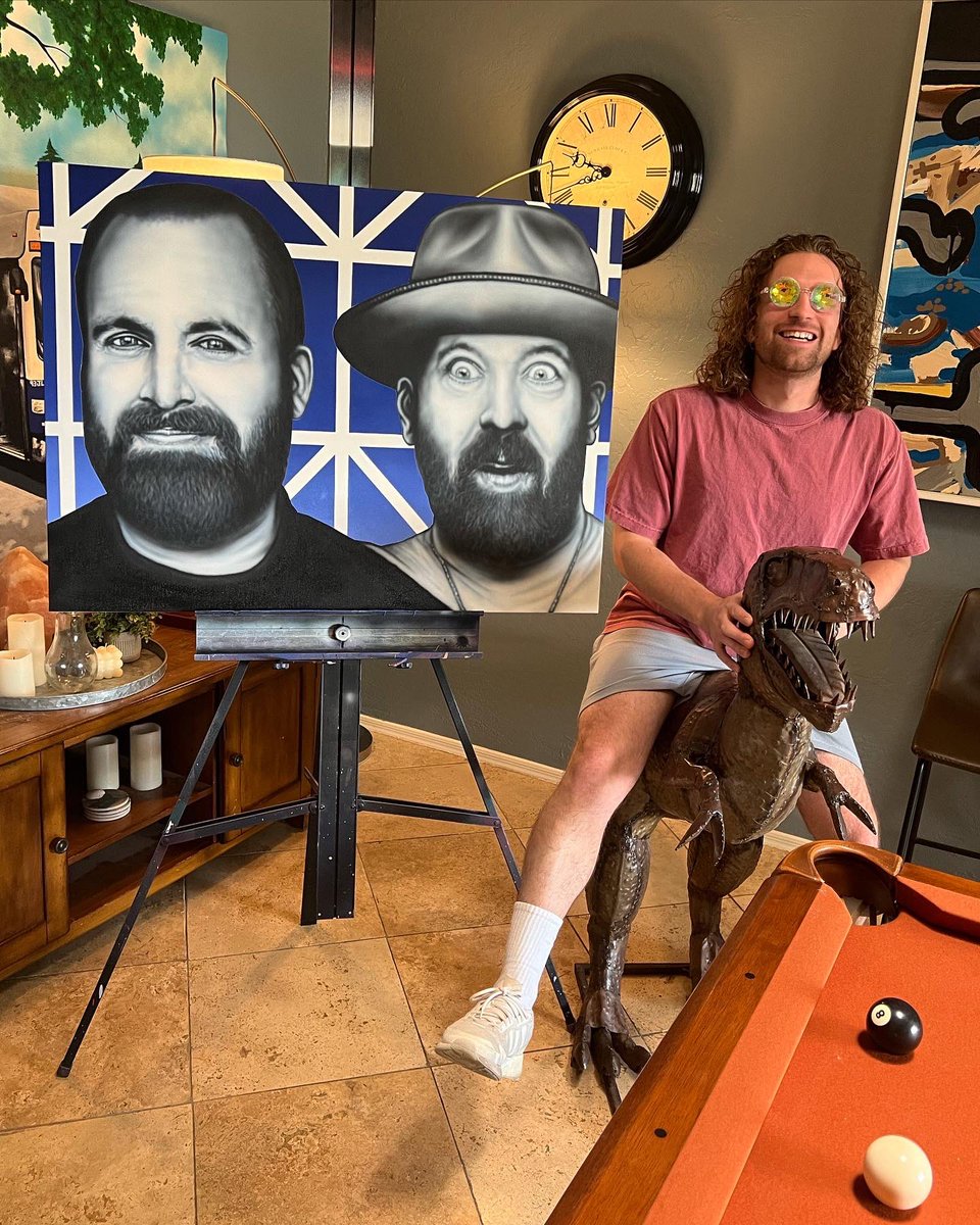 JHunsakerDesign's tweet image. Recent painting of @tomsegura and @bertkreischer 

@YMHstudios @nocontextYMH @bertcast @ChristinaP