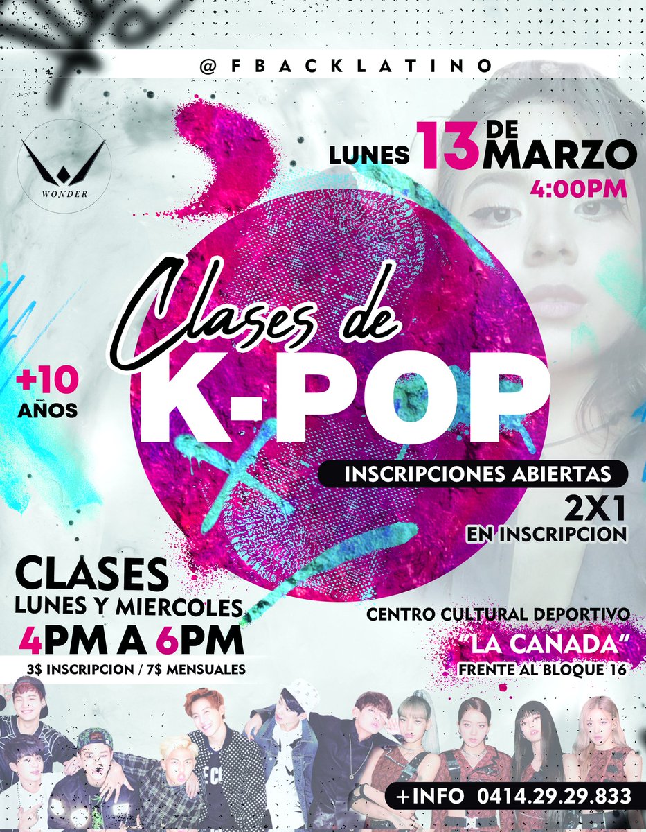 WonderROfficial's tweet image. ✨ ¡Estamos muy emocionados por compartirles esta noticia! Nos hemos unido a Fbacklatino para impartir clases de kpop, si estas interesado por favor no dudes en contactarnos ✨
 
(instagram.com/p/CpY4QY7NHsn/…)

#kpoptwt #kpopclass #Venezuela #Venezuelakpop