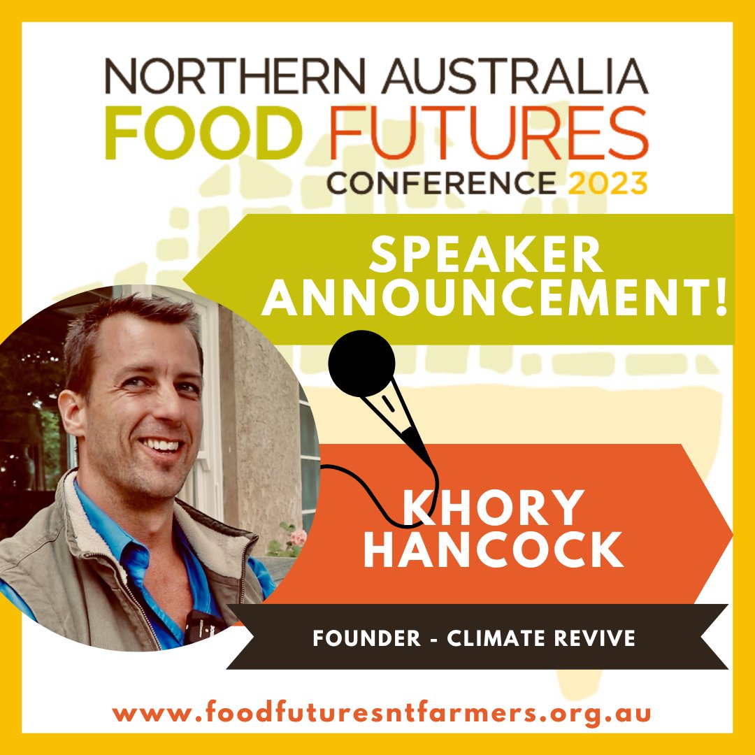 Khory is an environmental scientist with over a decade’s experience in industry. He specialises in carbon and land management, regenerative agriculture, land rehabilitation, climate change mitigation &amp; environmental compliance. 

Tickets: foodfuturesntfarmers.org.au