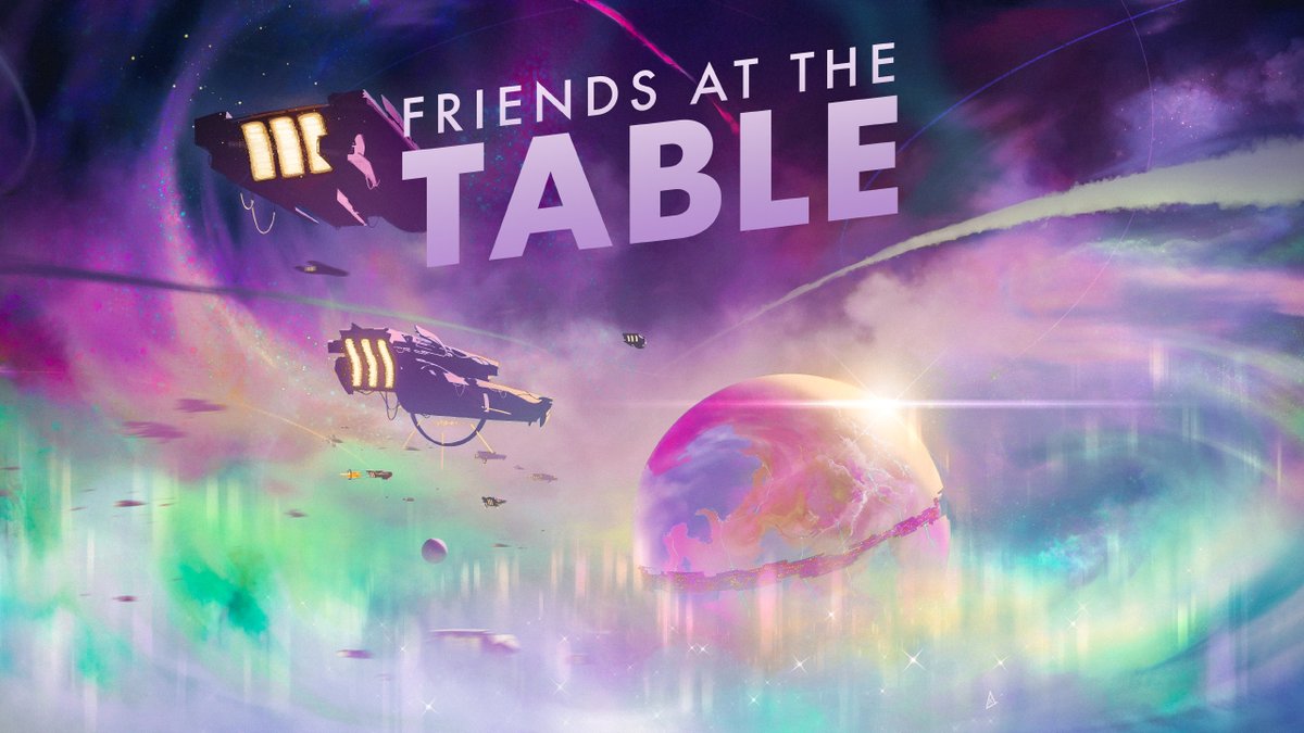 The first episode is airing so I can now share that I did the cover art for the new season of @Friends_Table! It was so exciting to get to work on this and bring their world to life ;w ;