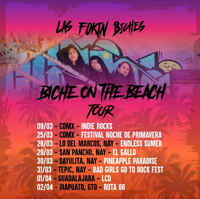 LoIntelecM's tweet image. Las Fokin Biches originarias de Irapuato, Guanajuato anuncian fecha de lanzamiento de su nuevo sencillo titulado “Lo que esperabas” estará disponible en plataformas digitales a partir del 28 de abril y además comparten fechas de su  “Biche on the Beach Tour”.