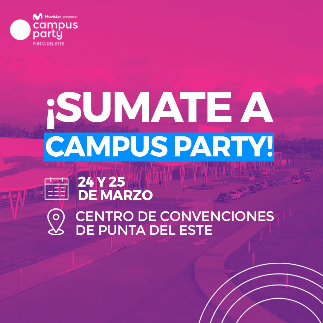 URUCAP (@urucapvc) on Twitter photo El 24 y 25 de marzo estaremos presente en <a href="/campuspartyuy/">Campus Party Uruguay</a> , en el que va a hablar nuestro socio <a href="/hernanharo/">HernanHaro.eth 🔥</a> de <a href="/MrPink_VC/">MrPink VC</a> . Los esperamos! 
<a href="/sara_goldberg/">Sara Goldberg</a> <a href="/sylchebi/">Sylvia Chebi 🎗️</a> <a href="/emangare/">Eduardo Mangarelli</a> <a href="/Gusmartello/">Gustavo Martello</a> El 24 y 25 de marzo estaremos presente en <a href="/campuspartyuy/">Campus Party Uruguay</a> , en el que va a hablar nuestro socio <a href="/hernanharo/">HernanHaro.eth 🔥</a> de <a href="/MrPink_VC/">MrPink VC</a> . Los esperamos! 
<a href="/sara_goldberg/">Sara Goldberg</a> <a href="/sylchebi/">Sylvia Chebi 🎗️</a> <a href="/emangare/">Eduardo Mangarelli</a> <a href="/Gusmartello/">Gustavo Martello</a>