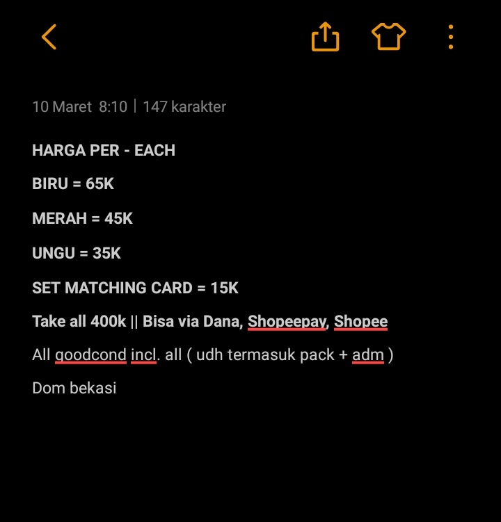 ainimelovers's tweet photo. wts abb chenji 🐹
Price on pict, yang mau nanya nanya boleh langsung DM yaps!! 🐿 https://t.co/OvwZwHQ9r8