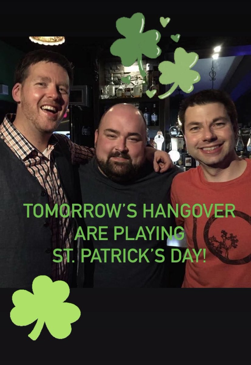 TMRsHangover's tweet photo. We’re just a week out from our favourite day of the year: ☘️☘️☘️St. Patrick’s Day!! ☘️☘️☘️

Come check out the guys play a few tunes at @oreillys_pub on Friday, March 17 from 1:30-3 p.m.

And they’ll also play a special livestream on Sat, March 18 from 9-10:30 p.m. (Stay tuned!) https://t.co/M7qSw7PFIe
