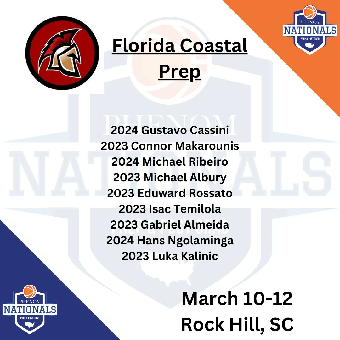 Florida Coastal Prep <a href="/FLCoastalPrep/">Florida Coastal Prep Sports Academy</a> continues to have talent to be found for college coaches! Come check them out this weekend in Rock HIll (SC) on March 10-12! #PhenomPGNationals 

#PhenomHoops