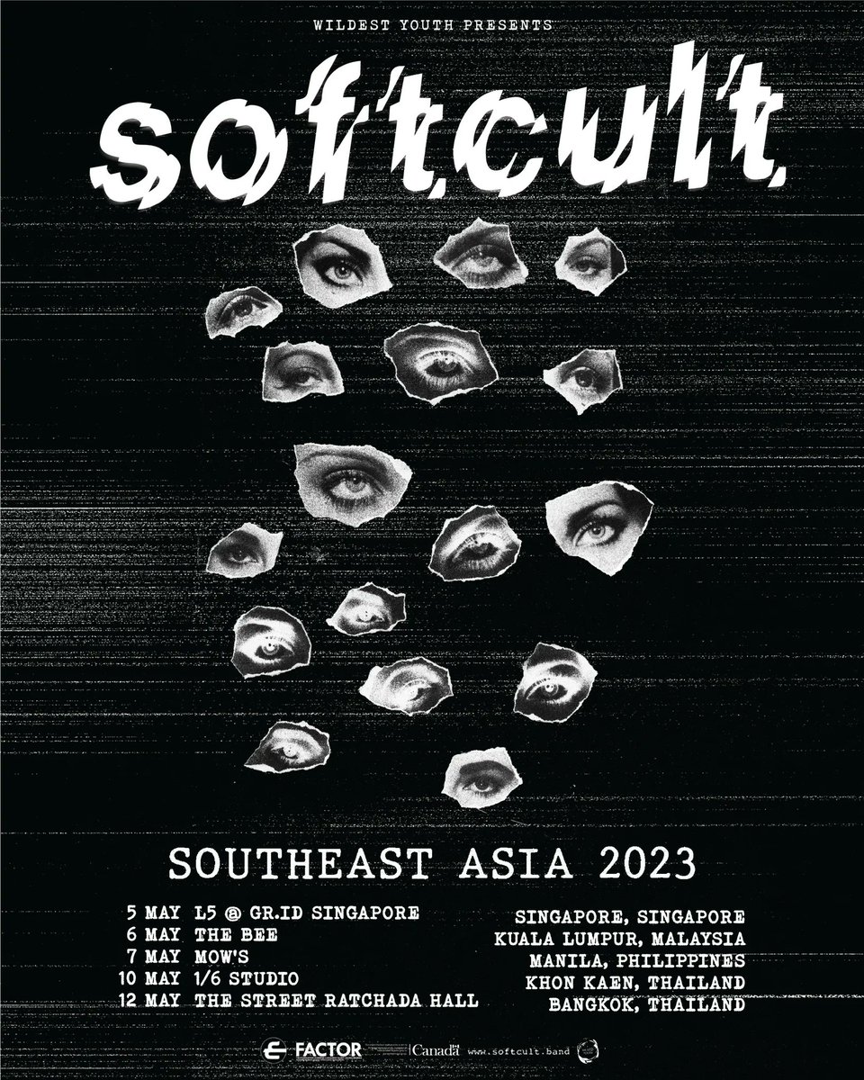 More Than Good Hooks (@mtgh) on Twitter photo Canada's <a href="/softcultband/">Softcult</a> will be performing in Singapore, Malaysia, Phillippines, and Thailand this May, thanks to Wildest Youth, <a href="/acphc666/">ACPHC</a>, <a href="/SBC_Manila/">Sleeping Boy Collective</a>, and <a href="/theflyinglugaw/">The Flying Lugaw</a>.
morethangoodhooks.com/2023/03/10/sof… Canada's <a href="/softcultband/">Softcult</a> will be performing in Singapore, Malaysia, Phillippines, and Thailand this May, thanks to Wildest Youth, <a href="/acphc666/">ACPHC</a>, <a href="/SBC_Manila/">Sleeping Boy Collective</a>, and <a href="/theflyinglugaw/">The Flying Lugaw</a>.
morethangoodhooks.com/2023/03/10/sof…