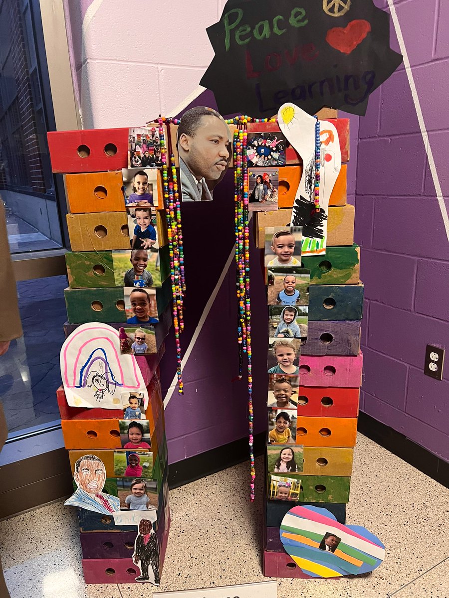 Look at this talent from <a href="/Cytwirler/">Allison Arnold-Kempers</a> <a href="/WTPAdventures/">Wayne Township Preschool</a> crew for the MLK Expressions of Freedom Contest! I recognize some familiar faces! ☮️❤️🌈 #WeAreWayne