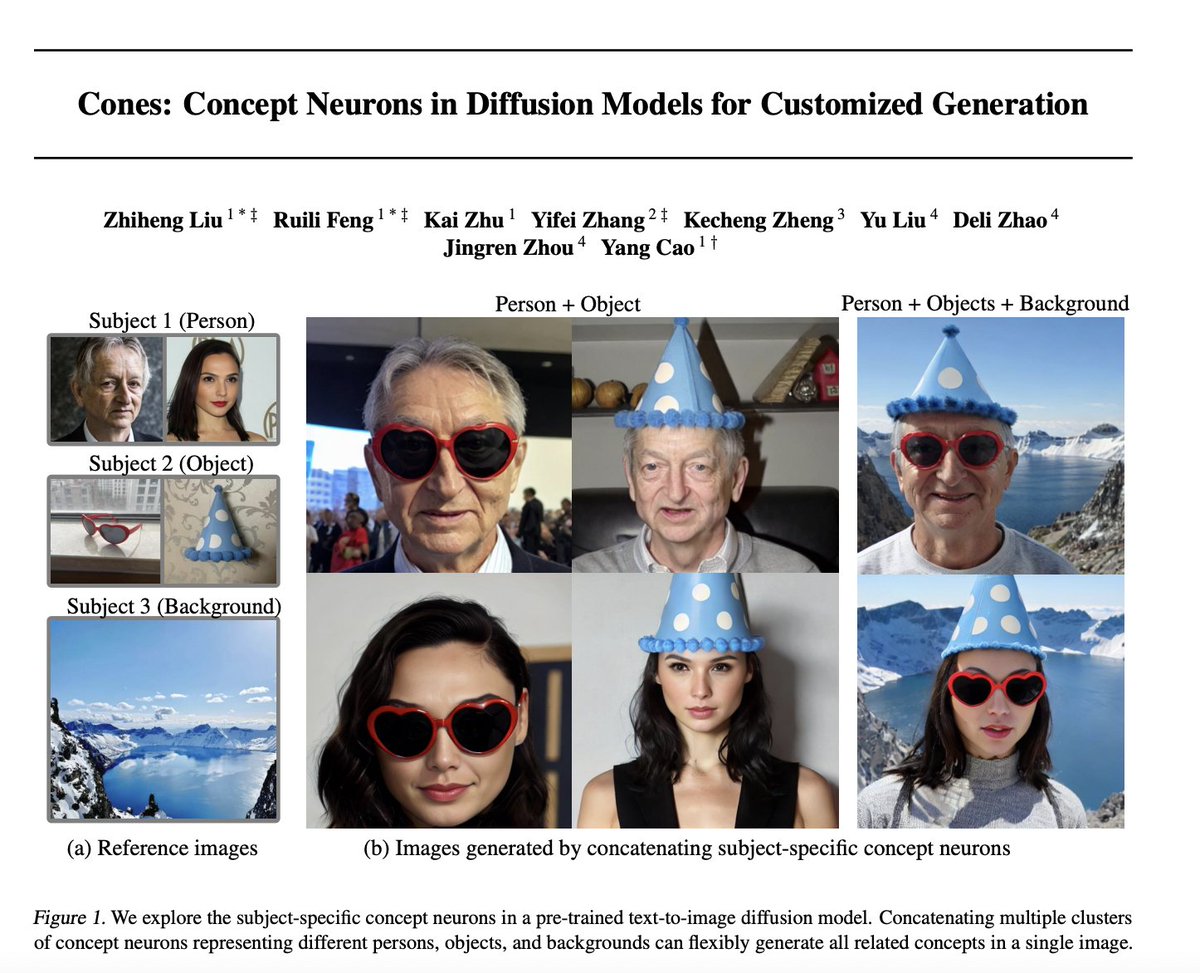 _akhaliq's tweet photo. Cones: Concept Neurons in Diffusion Models for Customized Generation

abs: https://t.co/lu6oLng2Kf https://t.co/M8yn3z7USK