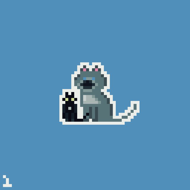 denypxl's tweet image. I saw the daily theme #SideCharacter when I first woke up and misremembered it by the time I finished working for the day. So my first @Pixel_Dailies is the wrong theme: #Sidekick, but I really enjoy how it turned out. #pixel_dailies