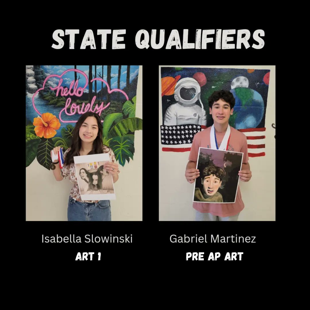 McHi Art (@mchi_artclub) on Twitter photo Statebound!🎉 Freshmen Isabella Slowinski and Gabriel Martinez are headed to San Marcos,Tx on April 28th for State VASE! <a href="/McallenHigh/">McAllen High School</a> <a href="/mcallenfinearts/">McAllen ISD Fine Arts</a> Statebound!🎉 Freshmen Isabella Slowinski and Gabriel Martinez are headed to San Marcos,Tx on April 28th for State VASE! <a href="/McallenHigh/">McAllen High School</a> <a href="/mcallenfinearts/">McAllen ISD Fine Arts</a>