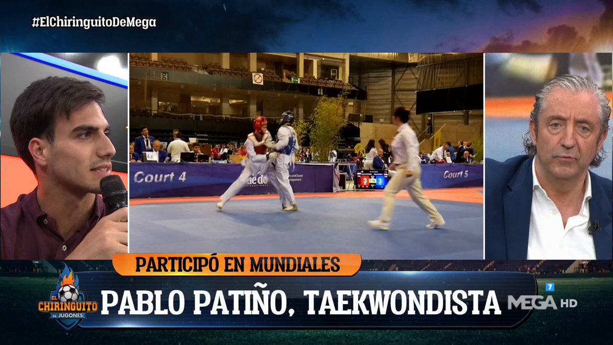 😱¡De las PATADAS a los MICRÓFONOS!😱

🥋Nuestro compañero @pablopatinho7 nos sorprende con su habilidad para el taekwondo.  #ElChiringuitoDeMega
