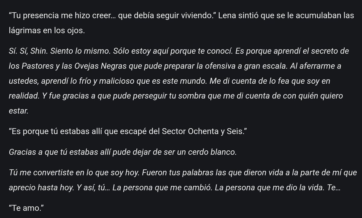 FiloO513's tweet photo. Sin mucho que decir, solo diré esto: Gracias, eighty six. https://t.co/4bOrhrv5HC