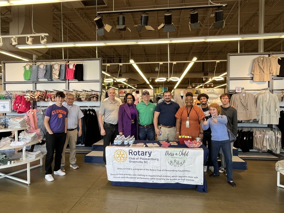 Thankful for the partnership with Old Navy and Pleasantburg Rotary as we have the Dress A Child Event today and tomorrow.  Close to 100 students will receive $150 worth of clothes and a school uniform.  #allincherrydale #enjoyyourjourney <a href="/mcclureimpact15/">Dr. Hunter McClure</a> <a href="/drjohnso2/">Debra Johnson</a>