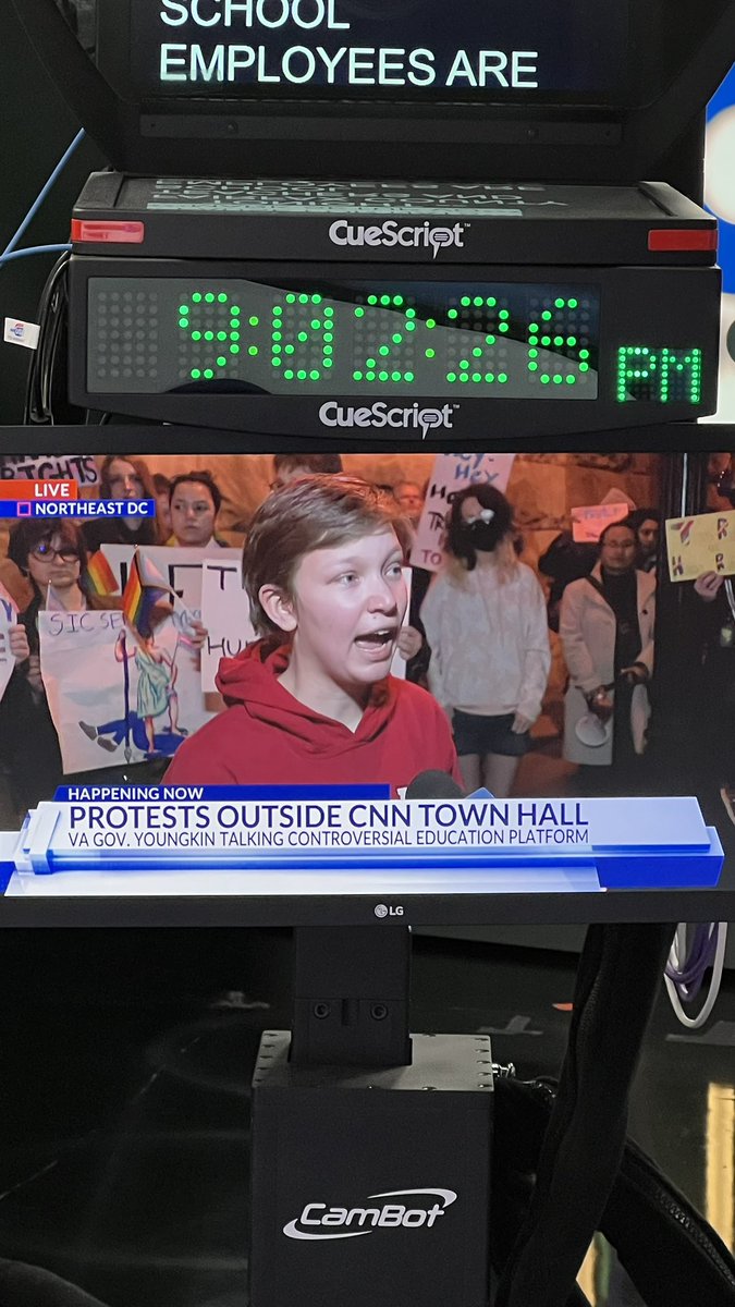 NOW <a href="/DCNewsNow/">DC News Now</a> - Protests outside the CNN building as <a href="/GovernorVA/">Governor Abigail Spanberger</a> shares his controversial views on education. <a href="/DHamburgReports/">Daniel Hamburg</a> interviewing protesters of <a href="/PrideLiberation/">Pride Liberation Project</a> ⬇️