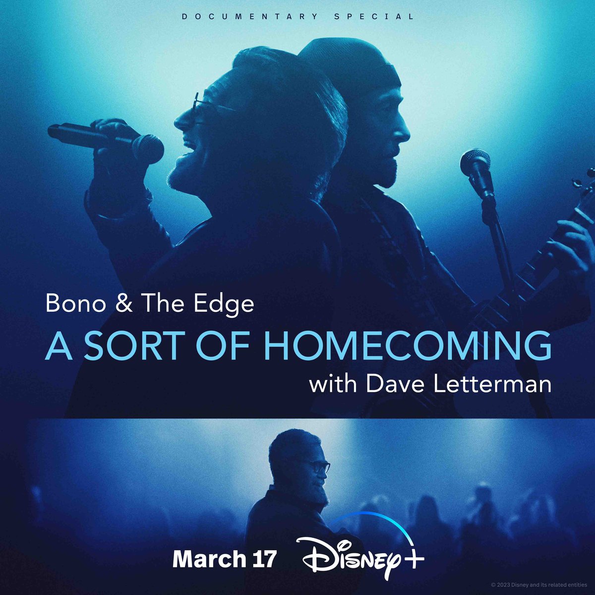 So lucky to get a sneak peak of this stunning doc last night. What a thrill to immerse in your heros. #DisneyPlus @disneyplus @letterman @U2