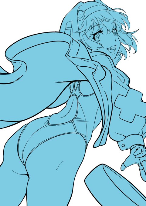 ブリジットちゃんに競泳水着着せる 