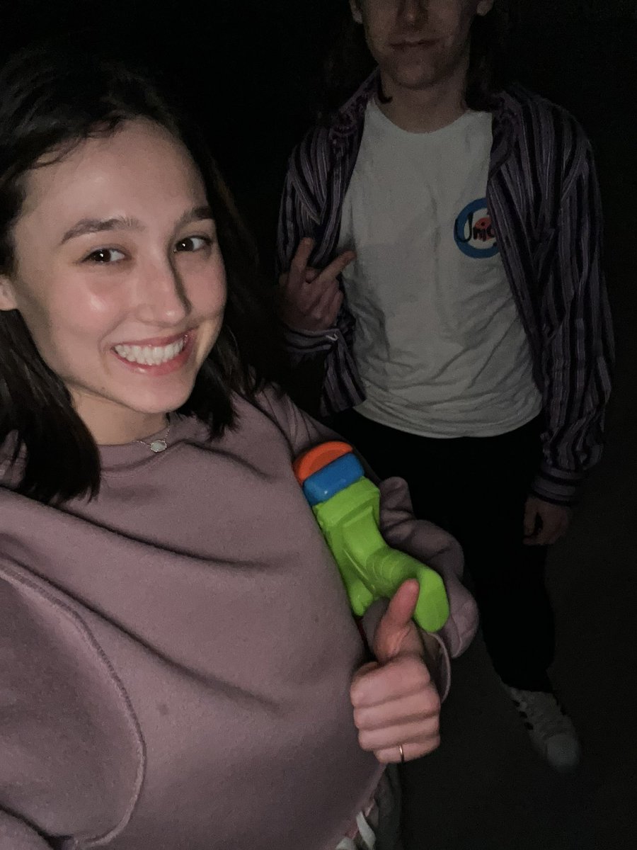 Jameson Beran got out by Lauren Aycock in his driveway!