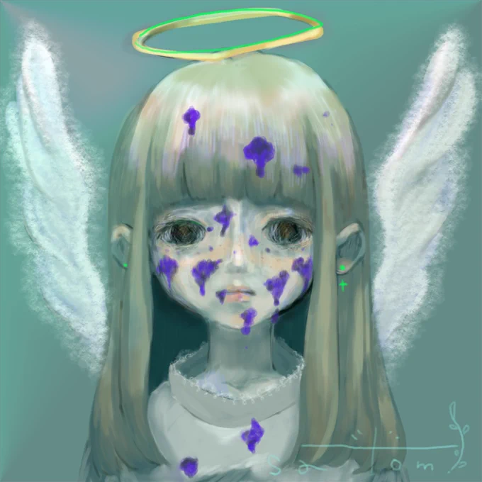 「 消えない呪縛 」#art #イラスト #絵 #illust #illustration #illustrations #illustrator #paint #painting #draw #drawing #mydrawing #芸術同盟 