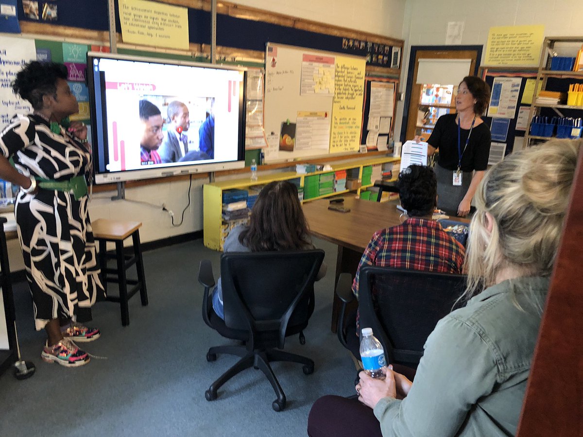 Katie_Wolff_'s tweet photo. Standing room only for 6 back to back sessions of Racial Trauma Module @chenowethes
Thank you @christina4330 @Jen_Dr @JCPS_SEL & Maddie for bringing the passion, rehearsed skits 😅, knowledge, & urgency of this module to our Charger Leaders.
#OneMissionOneVisionOneTeam 💙🐴 https://t.co/R0ZOq6Owxn