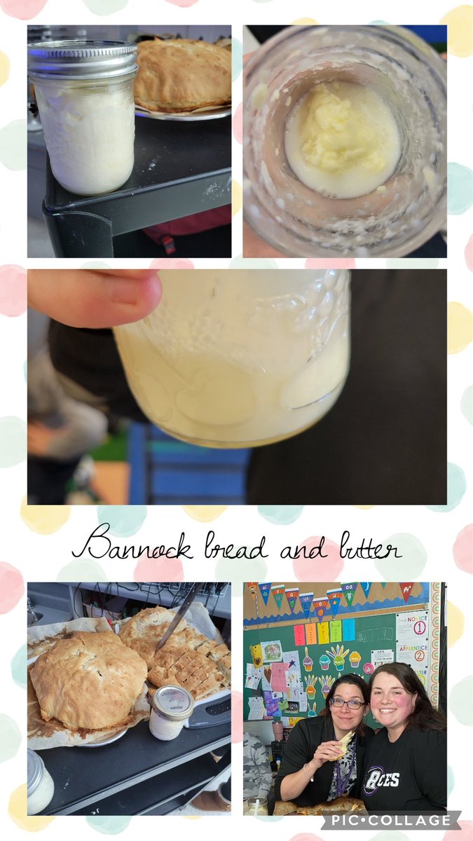 When your fellow Gr. 3 teacher suggests bringing curriculum to life, it's all hands in! Ss enjoyed samples of Bannock bread and homemade butter. A new appreciation for modern convenience was born <a href="/ashleyoaks/">ashley oaks</a>. A special thanks to Ms. Kingsbury for letting us join in the fun.