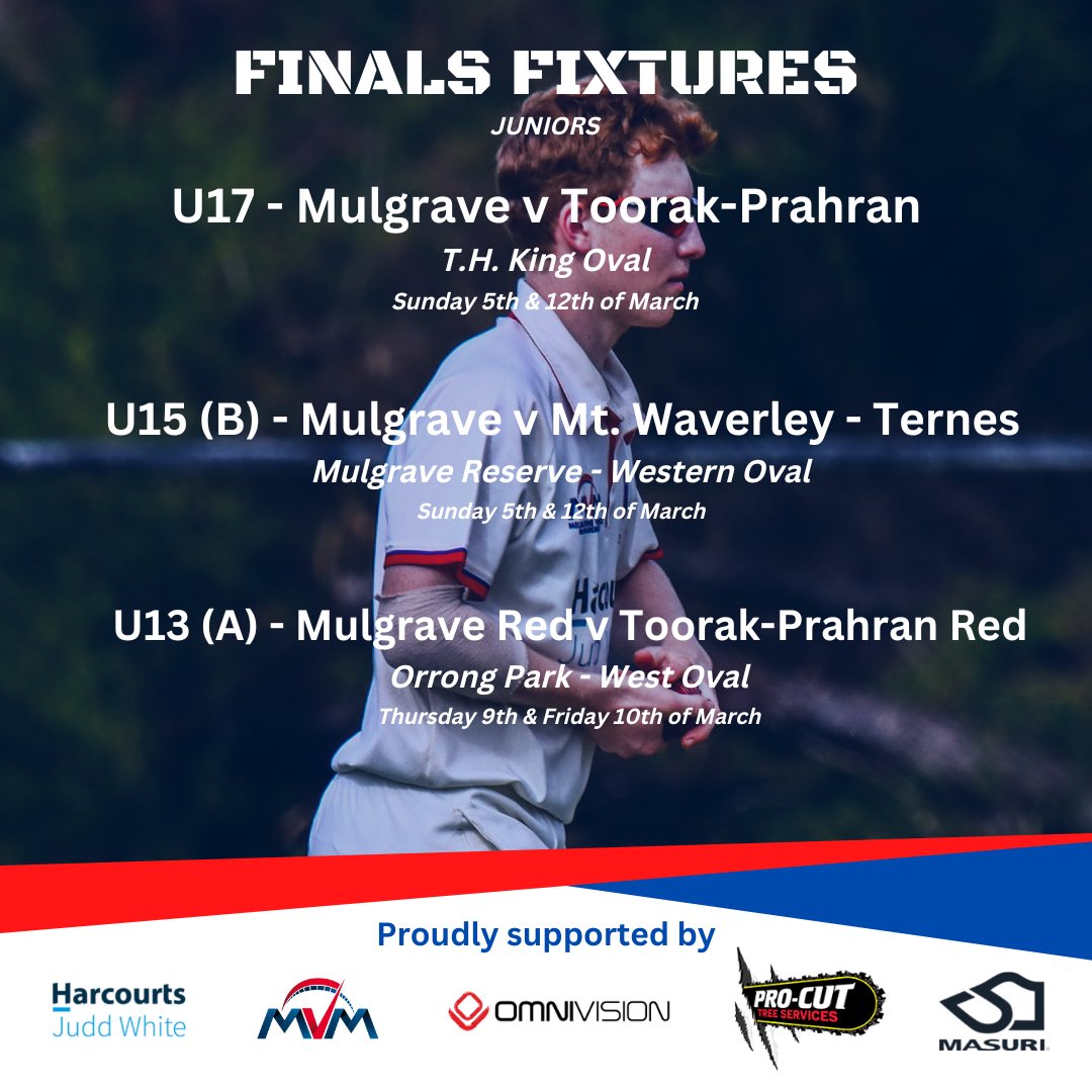 Finals time ✨ 

Good luck to all of our sides across both junior and senior levels in their finals campaigns this week!

Do us proud, lads 👏 

#GoMully