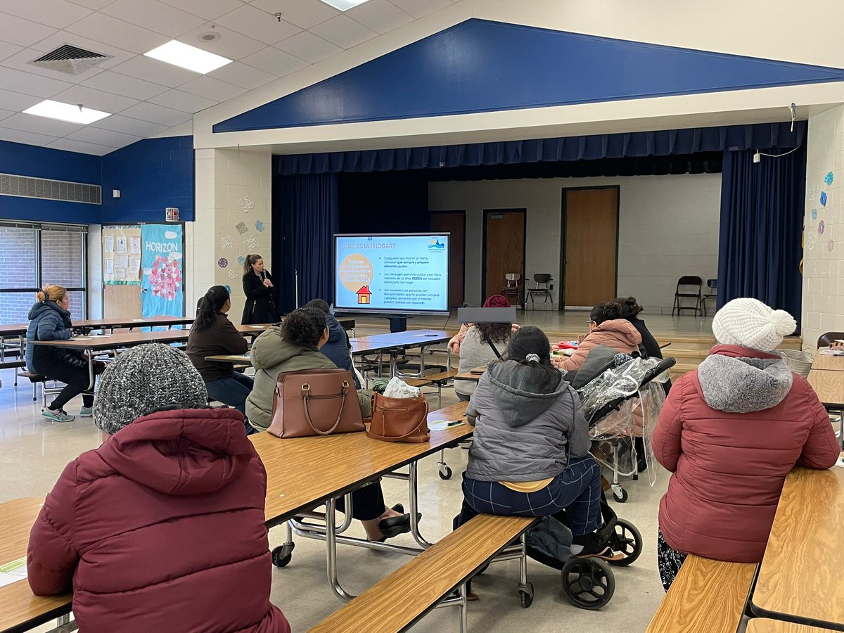 RTCommunitySchl's tweet photo. Thank you @MoCoFoodCouncil for presenting to our @RollingTerrace families. Working together to eliminate the #SNAPgap and address food insecurity. @MCPSCommunitySc https://t.co/MsXqP8vAJY