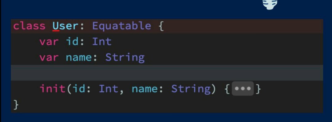 #Swift fact #ios 
The compiler doesn't generate automatic conformance of Equatable for reference types because the reference type might form circular type graph of objects and create an infinite loop of checking equality.