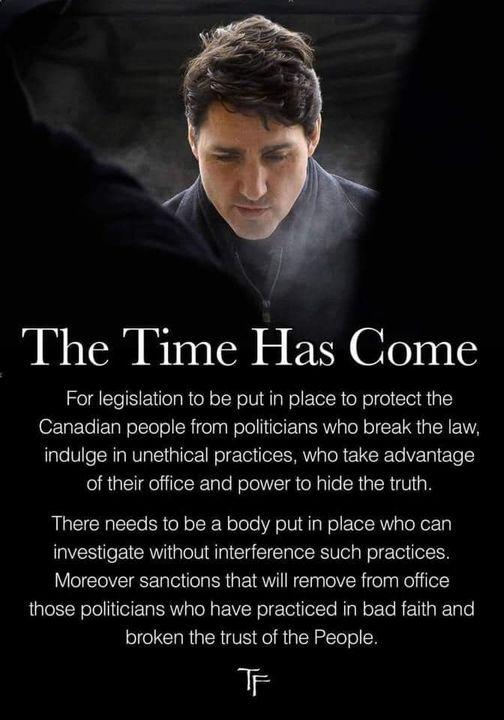 His Time is Done #TrudeauBrokeCanada  #TrudeauMustGo #TrudeauIsTheNewHitler  @JustinTrudeau