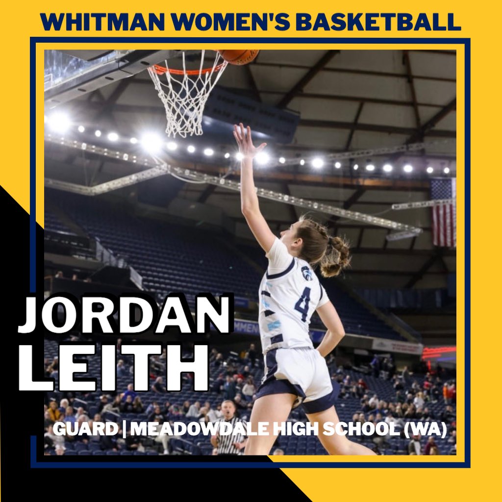 Looking forward to Jordan joining us next Fall.  #WhitmanWBB