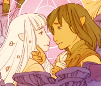 They're also one of my comfort straight ships. My god look at how he holds her in the Power of the Dark Crystal comics when the thought occurs to him that he might have to lose her in order to save the world again. Their love is so pure. 