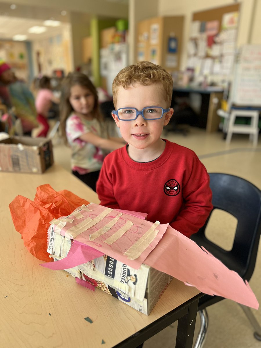 LRaniwsky's tweet photo. Not A Box… it’s a…. Rocket ship! Bus! Ice Cream Stand! @CoronationCougs https://t.co/kpcYHuDbfj