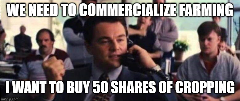 EnvHist301's tweet photo. #grp3 #smartfarmer #wallstreet #wolfofthefarmers #leodicaprio https://t.co/GZUCP2YT3P