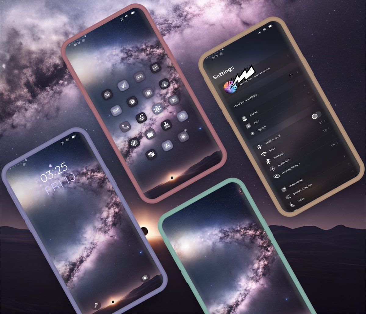 NKniv3s's tweet photo. #setup #jailbreak #ios
Space Adventure
Unique wall from UnitedWalls -> https://t.co/Y8CY5y7rdR
Mockup by @mizframa ✌🏼 https://t.co/vIn8BXuMi4