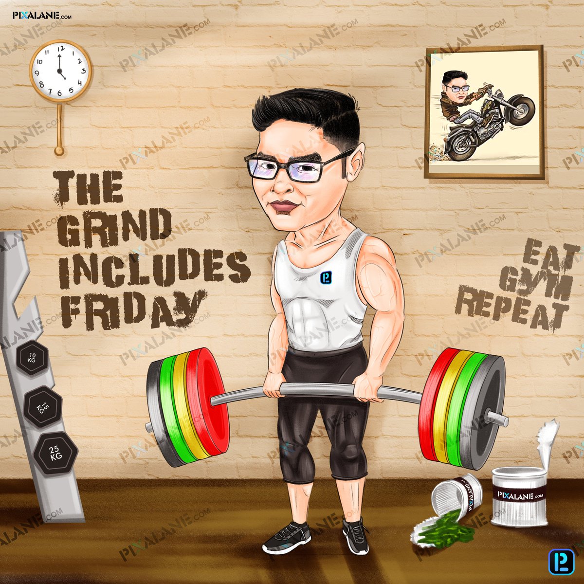 pixalane's tweet image. TGIF💪🏋🏻

Ft. @sundermagar 

#pixalane #insteptechnologies #digitalart #art #draw #illustration #sketch #branding #graphicdesign #artagency #creativedirector #artcurator #emergingartist #visualartist #photoshop #office #officememes #officeart #caricature #work #xppen #tgif