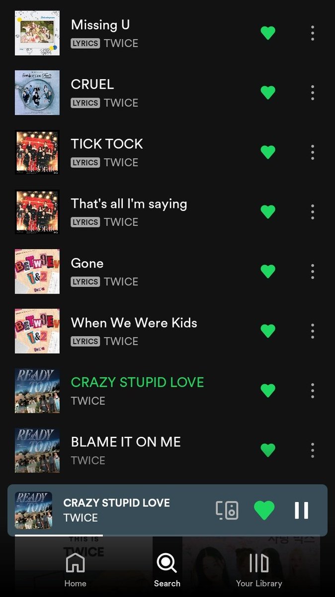 girlgrouparea's tweet photo. gg! every song written by dahyun never fails, ESP CRAZY STUPID LOVE ENAK KACAWW 😆👍🏻 https://t.co/b3JbJROrh3