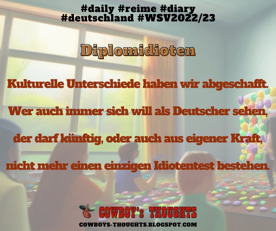 hiddencowboy's tweet photo. Diplomidioten #daily #reime #diary#deutschland #WSV2022/23 https://t.co/C94LHQcy5M