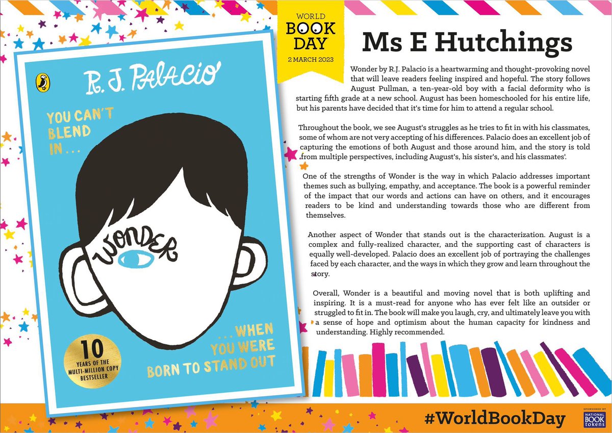 Happy World Book Day 2023 from the Bishop Hedley Campus!